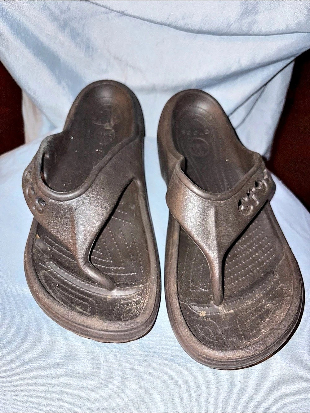 Crocs Athens Flip Flop Brown Sandals Men's M 13